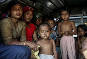 Profughi Rohingya in Myanmar