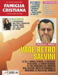 La copertina del numero 30 di Famiglia Cristiana in edicola da giovedì 26 luglio 2018