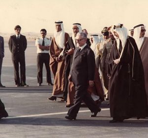 Il Presidente della Repubblica Giovanni Leone in Arabia Saudita nel 1975