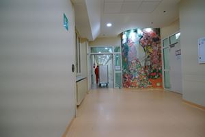  Una veduta interna dell'ospedale Sant'Anna di Torino dove è ricoverato il piccolo Giovanni abbandonato dai genitori. Una gara di solidarietà gli sta cercando una famiglia.