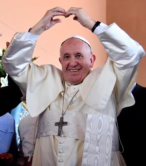 Papa Francesco a Panama durante la Giornata mondiale della Gioventù del gennaio scorso (Ansa)