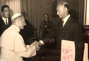 Paolo VI con Luciano Chailly