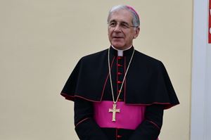 L'arcivescovo di Spoleto-Norcia, mons. Renato Boccardo