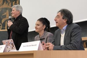 Da sinistra a destra: Bruno Botta, Marcella Trombetta e Silvestre Buscemi