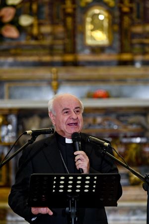 Il presidente della Pontificia Accademia per la Vita, mons. Vincenzo Paglia, 75 anni