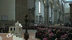 Alcuni momenti della partecipazione di papa Francesco al Convegno ecclesiale nazionale di Firenze, il 10 novembre 2015. Dal sito ufficiale dell'evento: http://www.firenze2015.it/.