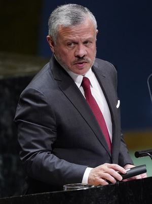 Re Abdullah II di Giordania (foto Reuters).