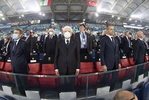 Annunciata la presenza del presidente Mattarella alla finale della partita di Wembley.