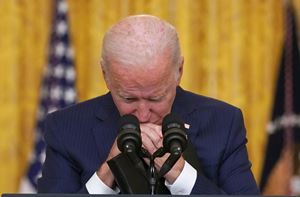 Il presidente Usa Joe Biden durante il suo messaggio alla nazione.