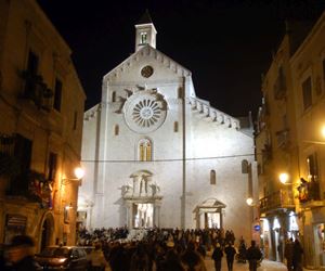 La Cattedrale di Bari. Questa e le altre foto del servizio sono dell'agenzia Ansa. 