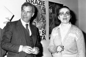 Carlo Casini (1935-2020) e Vittoria Quarenghi (1934-84, esponente del mondo cattolico, docente e politicia della Dc. Foto Ansa. 