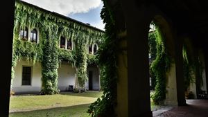Il cortile di Palazzo Marazzi