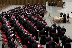 Lunedì 23 maggio 2022: l'apertura dei lavori della 76a Assembela generale della Conferenza episcoplae italiana (Cei). Le foto di questo servizio sono dell'agenzia di stampa Ansa.  