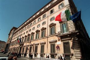 Roma, Palazzo Chigi, sede del Governo. Ansa.