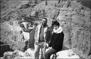 Paolo Dall'Oglio e Francesca Peliti nel 2001, foto di Ivo Saglietti, per gentile concessione dell'autore e di Effatà Edizioni 