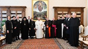 Il Papa con la Delegazione Ecumenica della Finlandia, giovedì 19 gennaio 2023.
