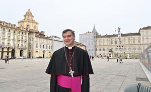 Monsignor Roberto Repole, 56 anni, arcivescovo di Torino. Tutte le fotografie di questo servizio sono dell'agenzia Ansa.