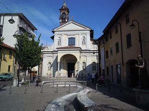 La chiesa della purificazione di Maria Vergine a San Macario, frazione di Samarate (Varese). Da Wikipedia.
