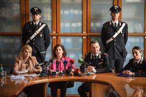 Da sinistra, il sostituto procuratore Alessia Menegazzo, il procuratore aggiunto Maria Letizia Mannella e il generale Iacopo Mannucci alla conferenza stampa.