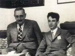 Gioacchino Lanza Tomasi (1934-2023) con l'autore del "Gattopardo" e padre adottivo Giuseppe Tomasi di Lampedusa (1896-1957)