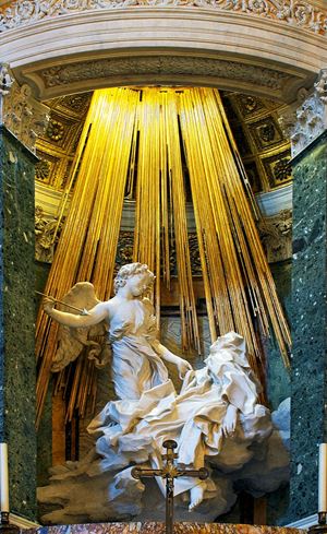 Gian Lorenzo Bernini, "Ecstasy of Saint Teresa", Church of Santa Maria della Vittoria, Rome