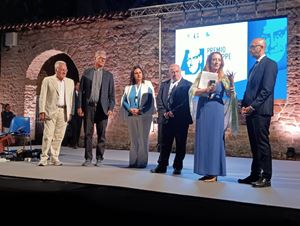 Un momento della premiazione.