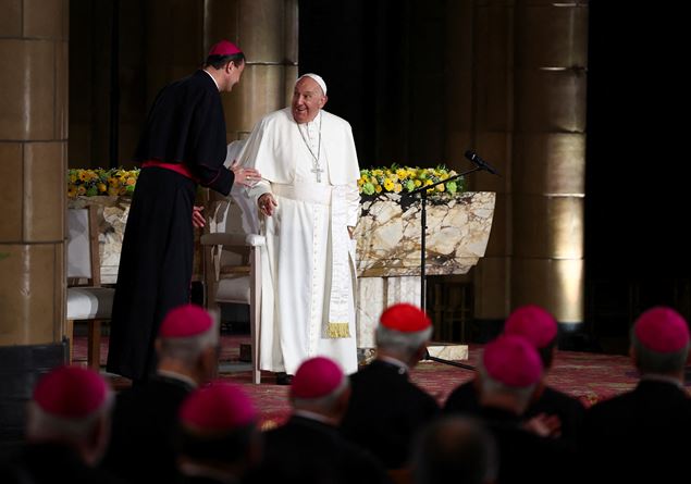 Francis’ humble lesson in Belgium