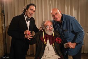 Da sinistra Stefano Zazzera, Alessandro Haber, Dario D'Ambrosi