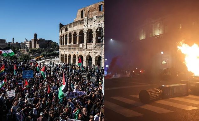 Peaceful human tide for Gaza, but few extremists ‘ruin the square’
