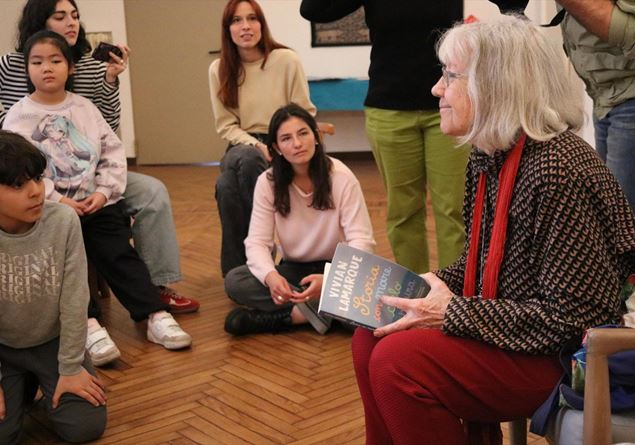 The children of the School of Peace meet Vivian Lamarque: poetry, emotions and hope