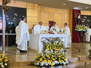 Cardinal Baldassarre Reina during the Pontifical of Santa Rita Cardinal Baldassarre Reina during the Pontifical of Santa Rita
