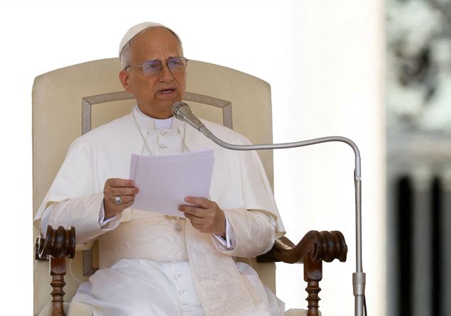 Pope Leone: “A nation will no longer raise the sword against another”