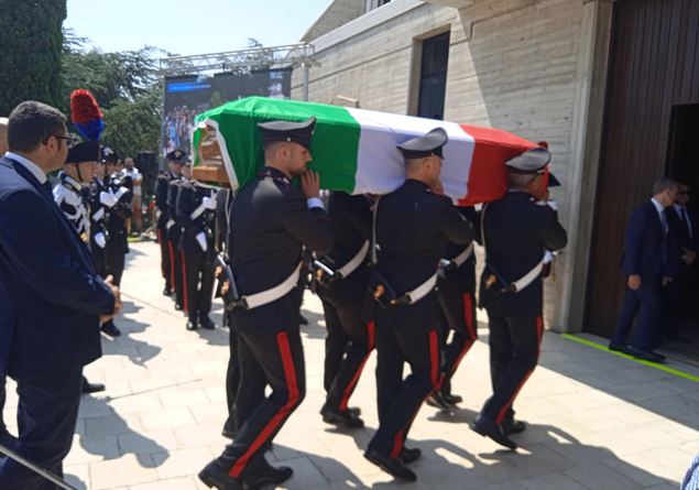 “In a time of hatred there are those who, like the carabiniere Carlo, give life for love”