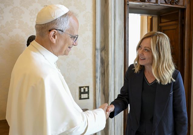 Ukraine and Gaza in the center of the first official meeting between the Pope and Giorgia Meloni