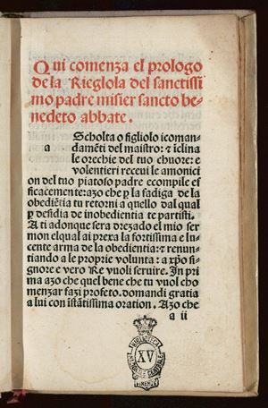 The prologue of the rule