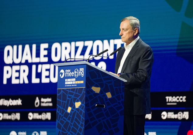 Draghi at the Rimini meeting: “Europe must change immediately or will remain marginal”