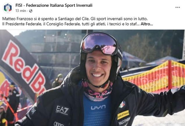 Has the ski the drama of Matteo Franzoso became more dangerous?