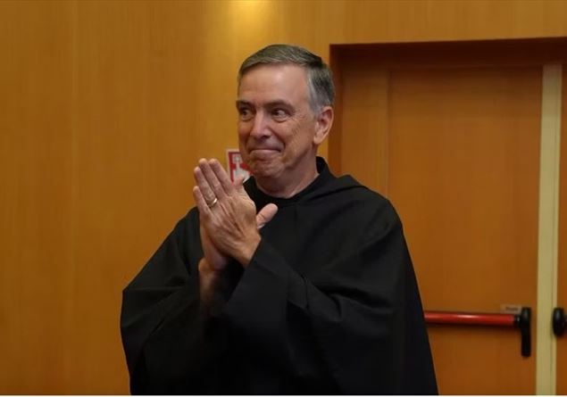 Father Farrell, American, driving the Augustinians